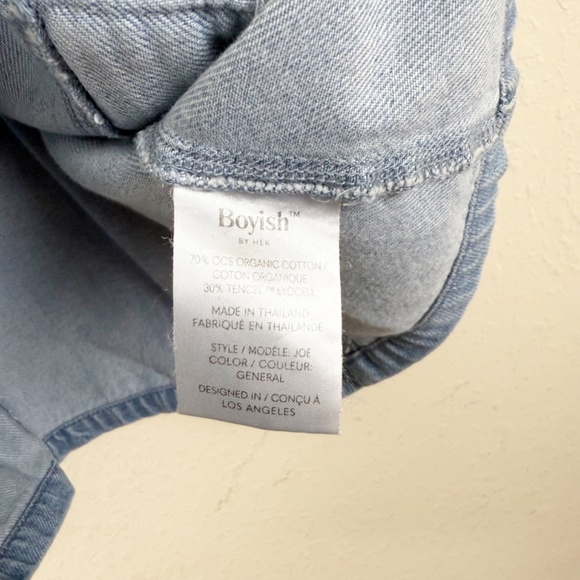 Boyish The Joe Safari Blue Denim Belted Dress Size Medium - Picture 4 of 6